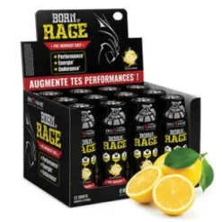 Born of rage shot preworkout Citron Display de 12 unités