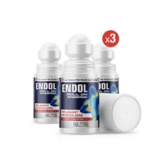 Endol - Roll-on décontractant - Lot de 3 unités