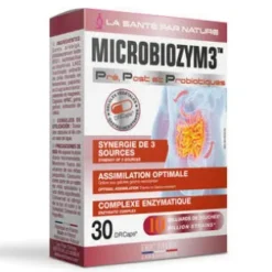 Microbiozym3 : Formule Pré, Post et Probiotiques pour votre équilibre digestif