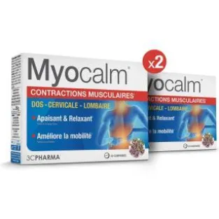 Myocalm® Contractions Musculaires - Comprimés - Lot de 2 Lot de 2